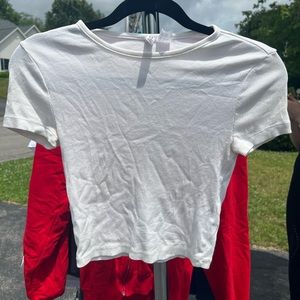 H&M Divided Basic Crop T